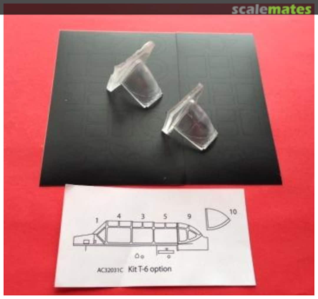 Boxart Texan/Harvard T6 'kit option' canopy set for Kittyhawk kit (Framed rear section) AC32031C-Framed Alley Cat Boxart Texan/Harvard T6 'kit option' canopy set for Kittyhawk kit (Framed rear section) AC32031C-Framed Alley Cat