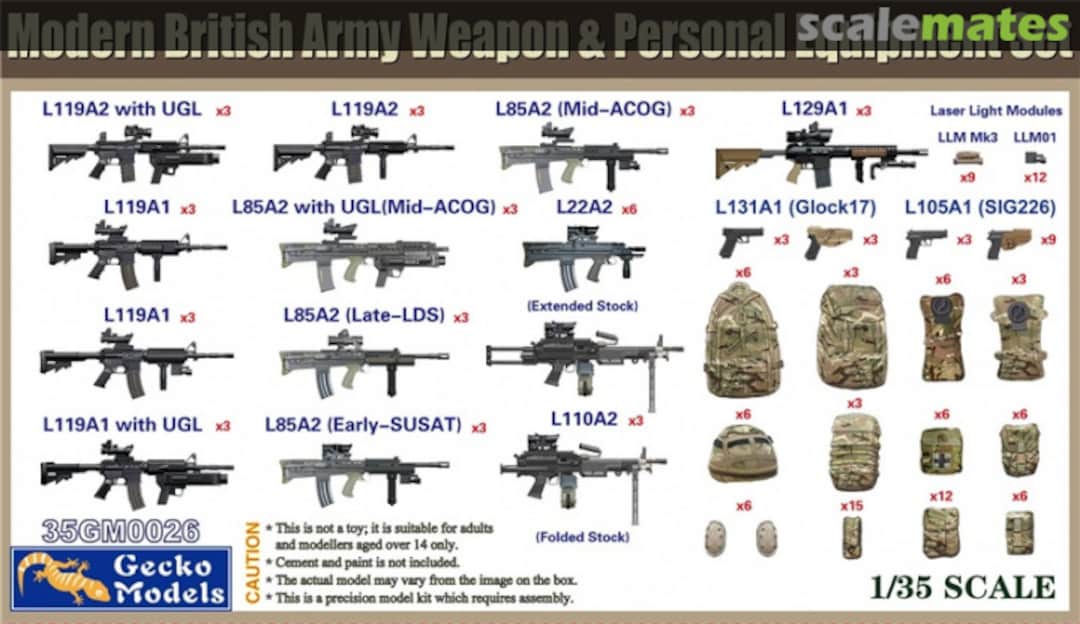 Boxart Weapon & Equipment Set 35GM0026 Gecko Models Boxart Weapon & Equipment Set 35GM0026 Gecko Models