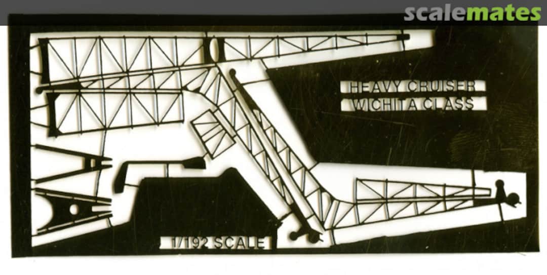 Boxart Stern Aircraft crane for Heavy Cruiser Wichita Class 2025 Tom's Modelworks