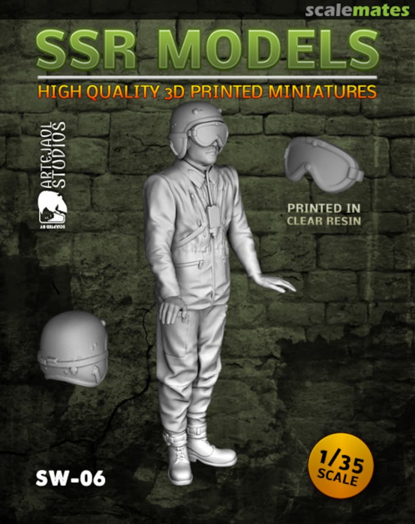 Boxart Svensk stridsvagnsbesättning SW-06 SSR Models Boxart Svensk stridsvagnsbesättning SW-06 SSR Models