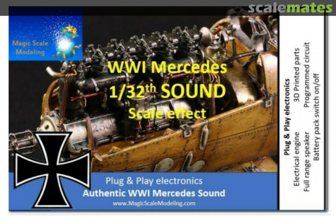 Boxart WWI Mercedes Engine and Sound MSM-044 Magic Scale Modeling Boxart WWI Mercedes Engine and Sound MSM-044 Magic Scale Modeling
