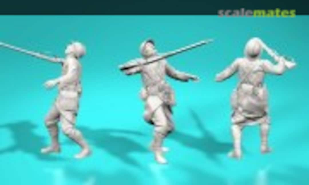 1:72 WWI French Soldier - Falling (Injured) (EMP3d 99203606-72) 99203606-72