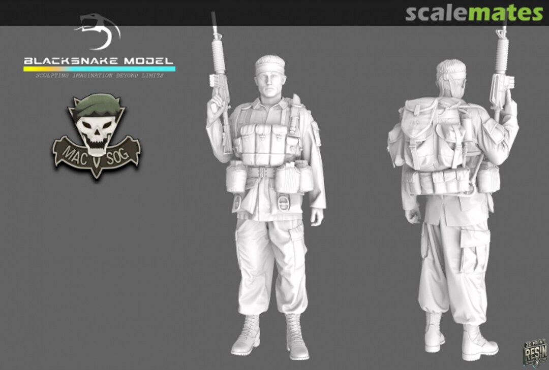 Boxart MACV SOG Soldier 04 SOG_04_72 BlackSnake Model Boxart MACV SOG Soldier 04 SOG_04_72 BlackSnake Model