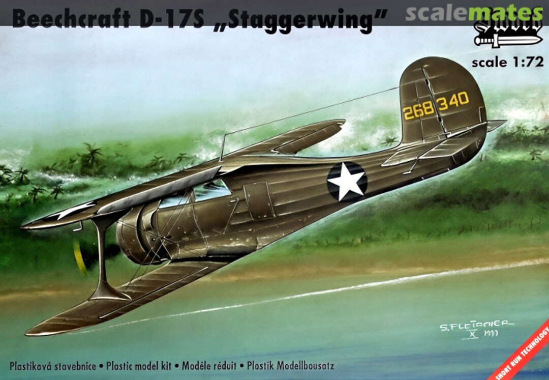 Boxart Beechcraft D-17S „Staggerwing” SW72010 Sword Boxart Beechcraft D-17S „Staggerwing” SW72010 Sword