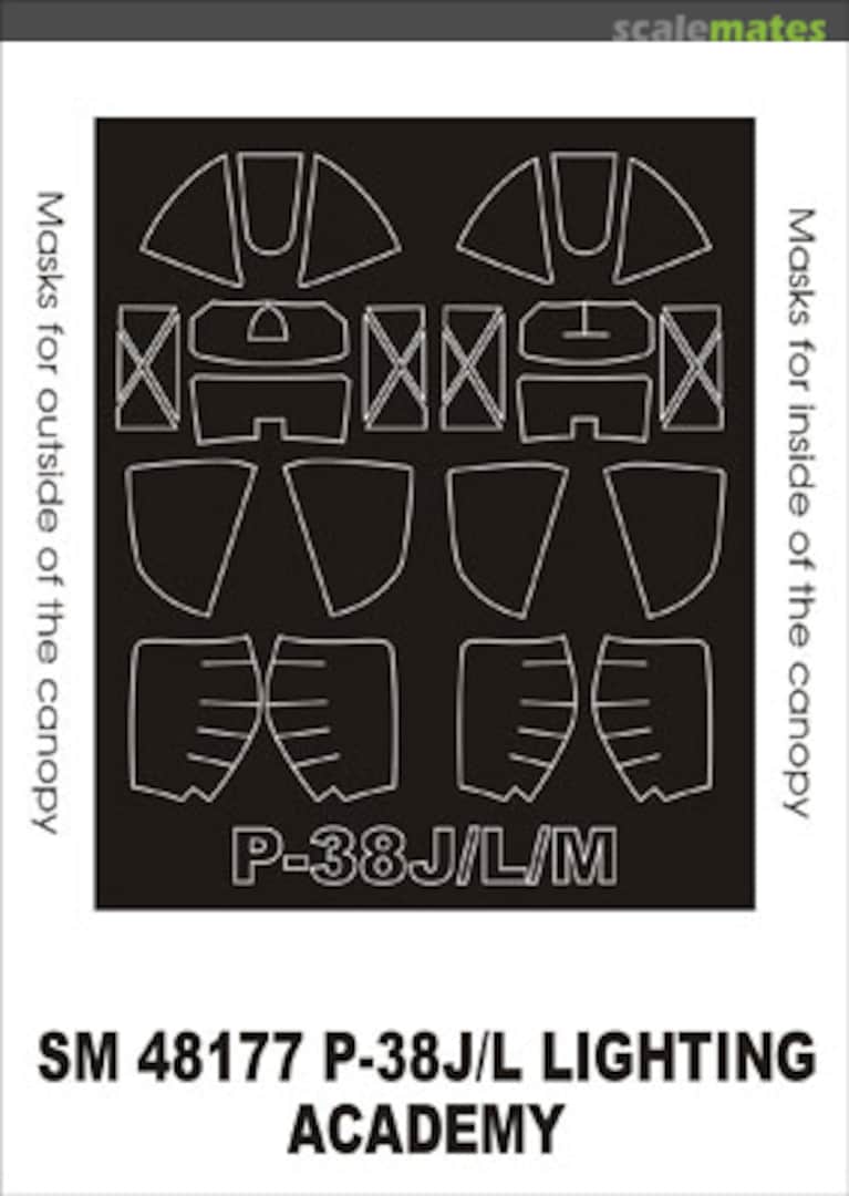 Boxart Lockheed P-38J/L/M Lightning SM48177 Montex Boxart Lockheed P-38J/L/M Lightning SM48177 Montex
