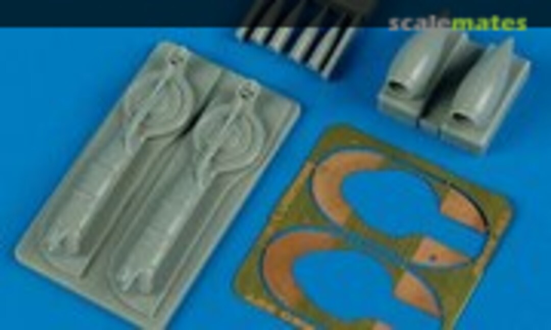 1:48 P-38J Lightning - Upgrade Turbo & Air Intakes (Quickboost QB 48 463)