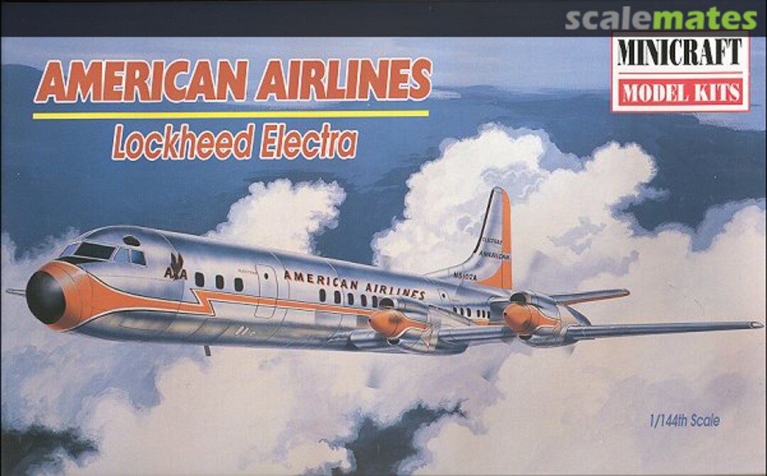 Boxart American Airlines Lockheed Electra 14476 Minicraft Model Kits Boxart American Airlines Lockheed Electra 14476 Minicraft Model Kits