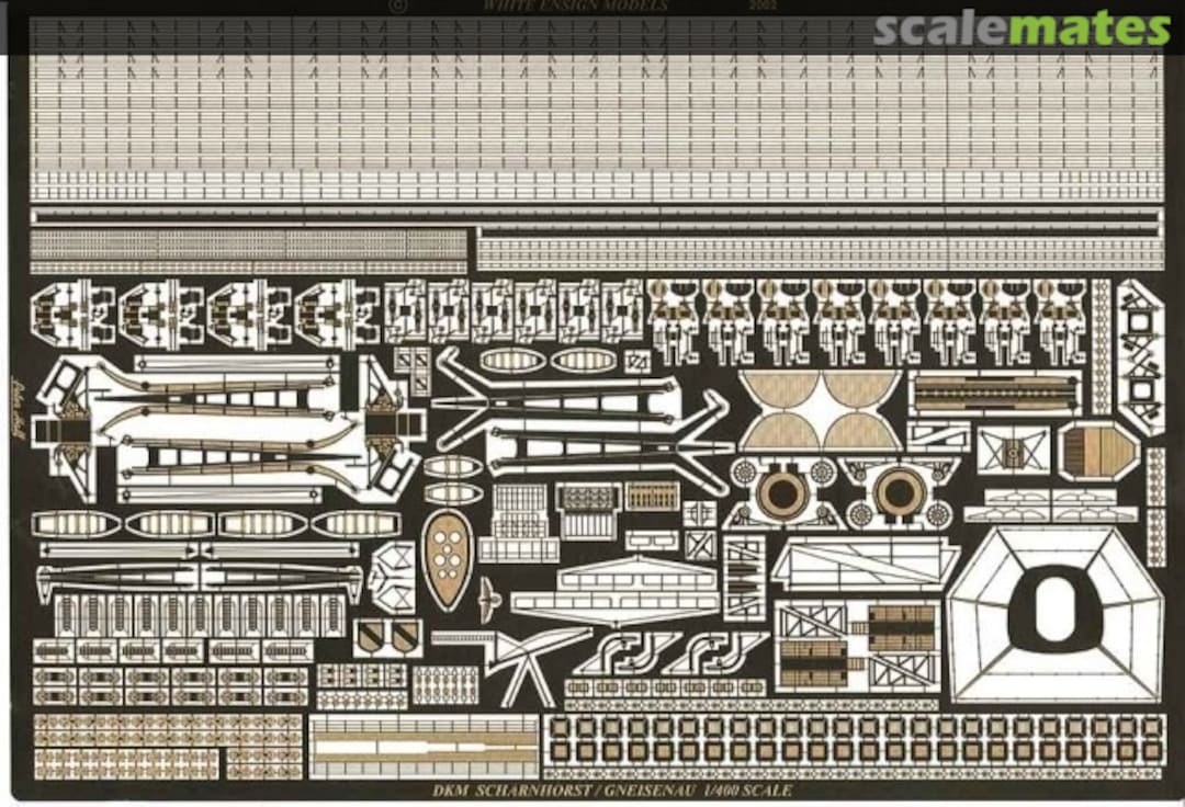 Boxart DKM Scharnhorst PE 4002 White Ensign Models