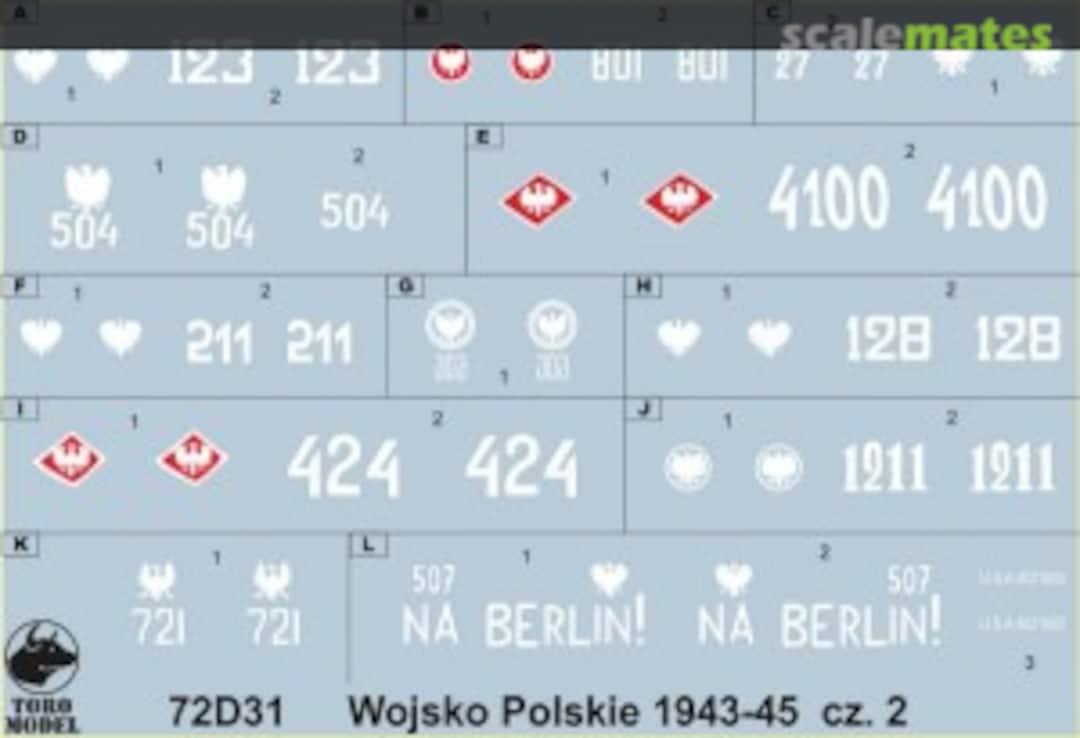 Boxart Polish Army 1943-45 Vol.2 72D31 ToRo Model Boxart Polish Army 1943-45 Vol.2 72D31 ToRo Model