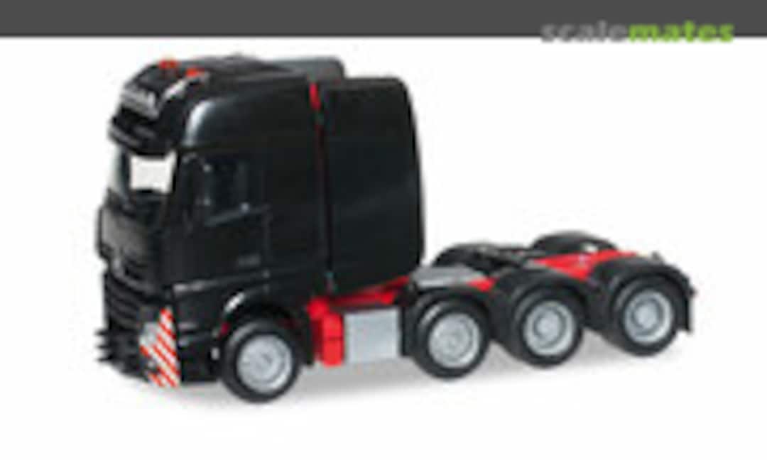 1:87 Mercedes-Benz Actros Gigaspace SLT Schwerlastzugmaschine, schwarz (Herpa 304726)