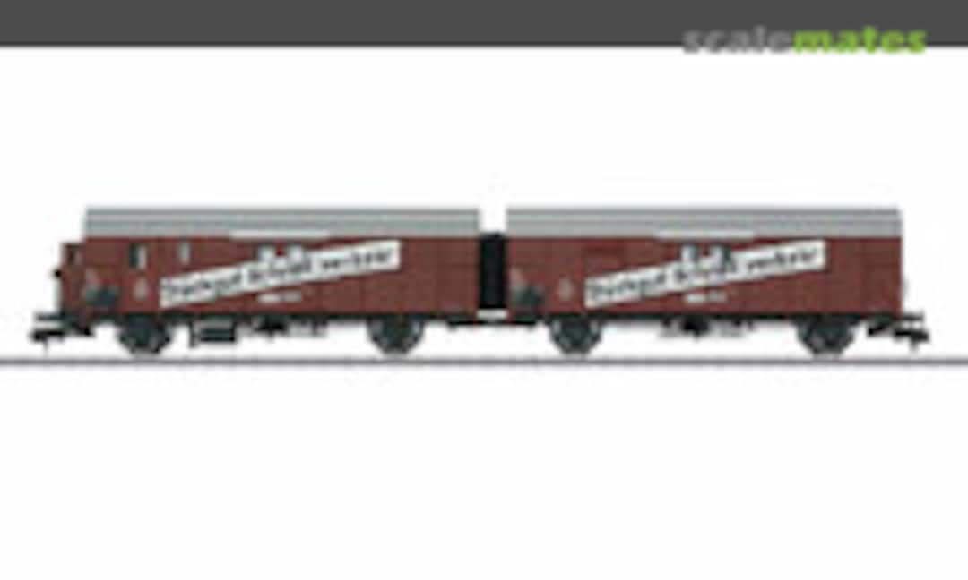 2pc German freight car set &quot;Leig-Unit&quot; type Gllh 12, DB (Märklin 58249)