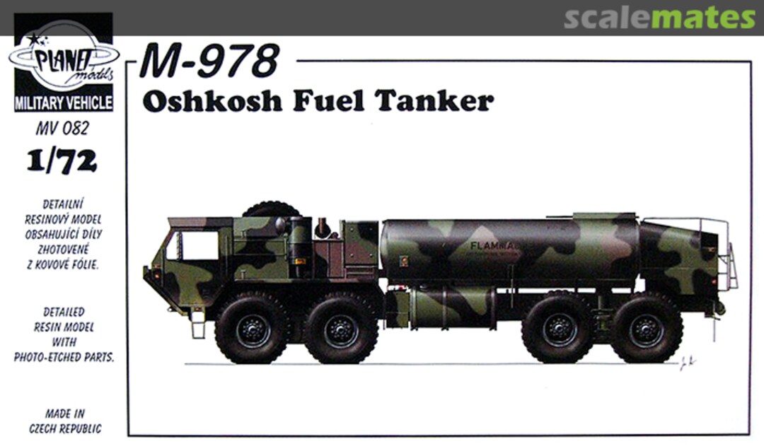 Boxart M-978 Oshkosh Fuel Tanker MV082 Planet Models Boxart M-978 Oshkosh Fuel Tanker MV082 Planet Models
