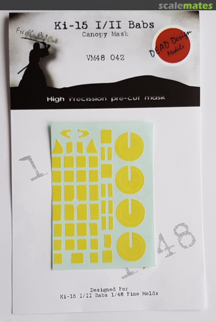 Boxart Mitsubishi Ki-15 I/II Babs canopy paint frame mask VM48042 DEAD Design Models Boxart Mitsubishi Ki-15 I/II Babs canopy paint frame mask VM48042 DEAD Design Models