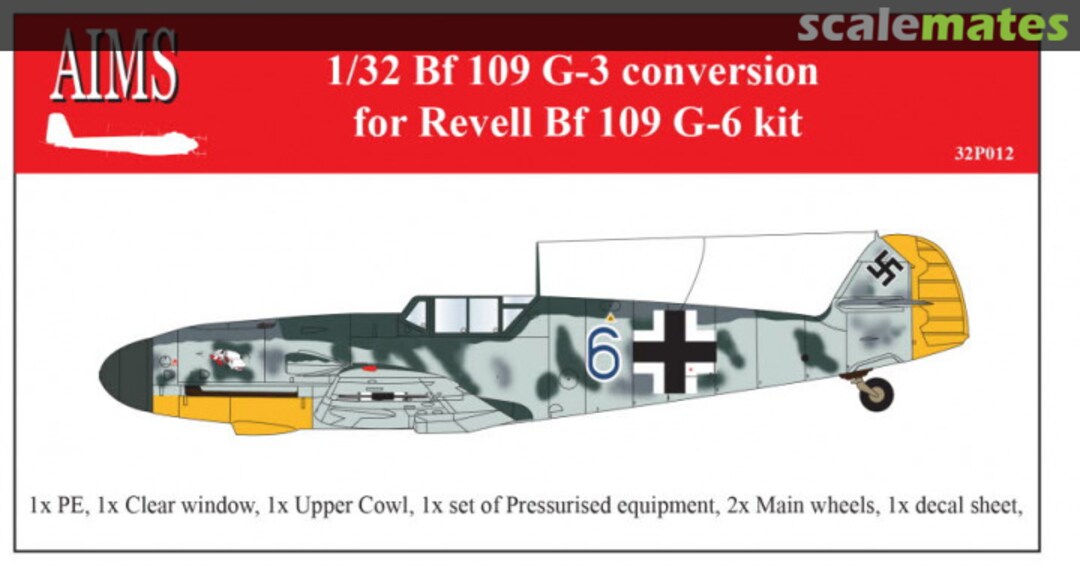 Boxart Messerschmitt Bf 109G-3 conversion 32P012 AIMS Boxart Messerschmitt Bf 109G-3 conversion 32P012 AIMS