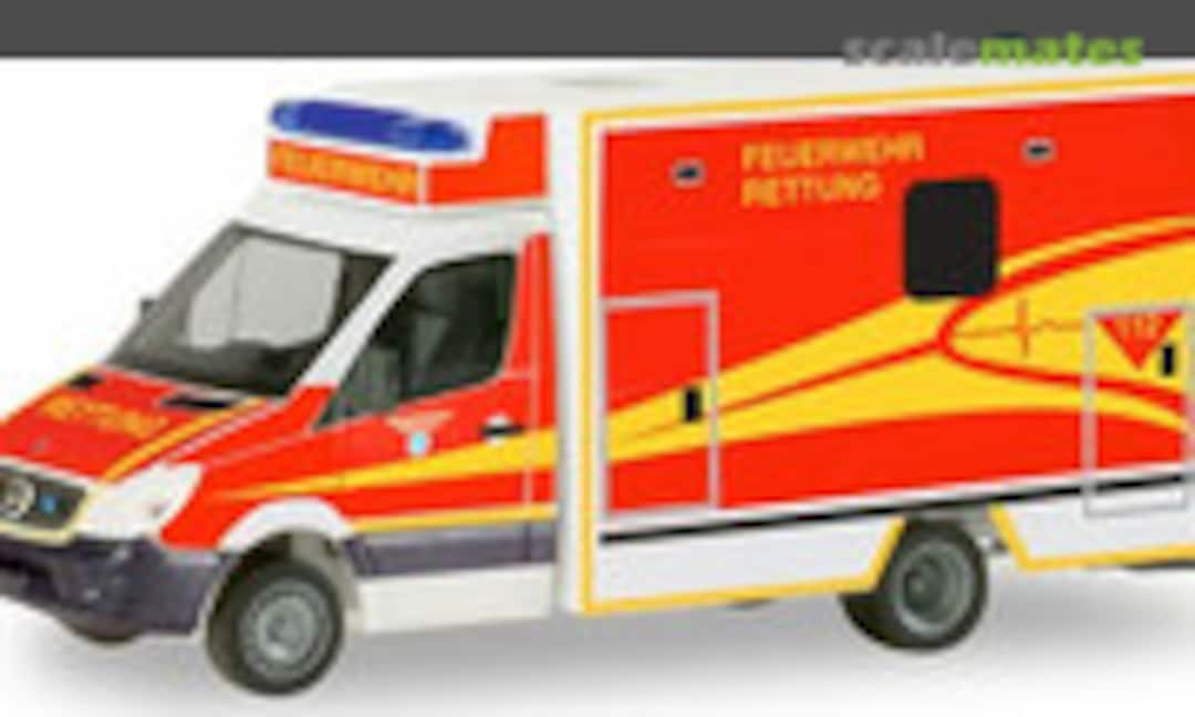 1:87 Mercedes Benz Sprinter RTW Feuerwehr Ingolstadt (Herpa 094214)