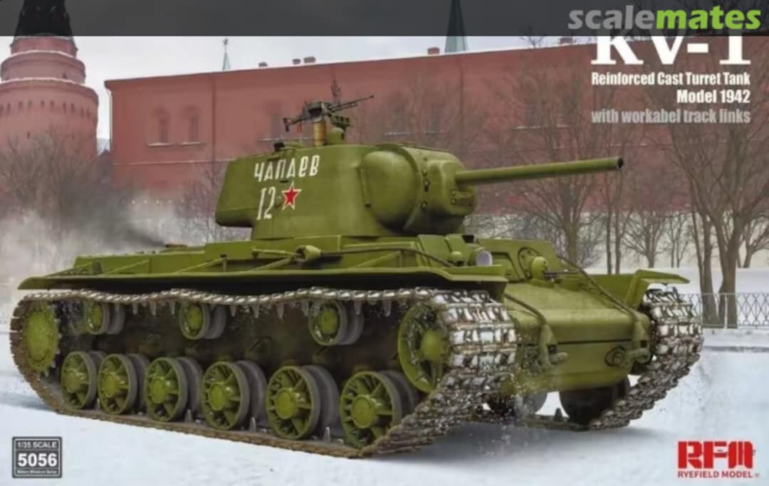 Boxart KV-1 Reinforced Cast Turret mod.1942 RM-5056 Rye Field Model