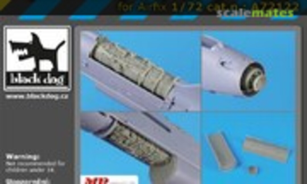 1:72 Lightning F.2A - Engines + Radar (Black Dog A72122) A72122