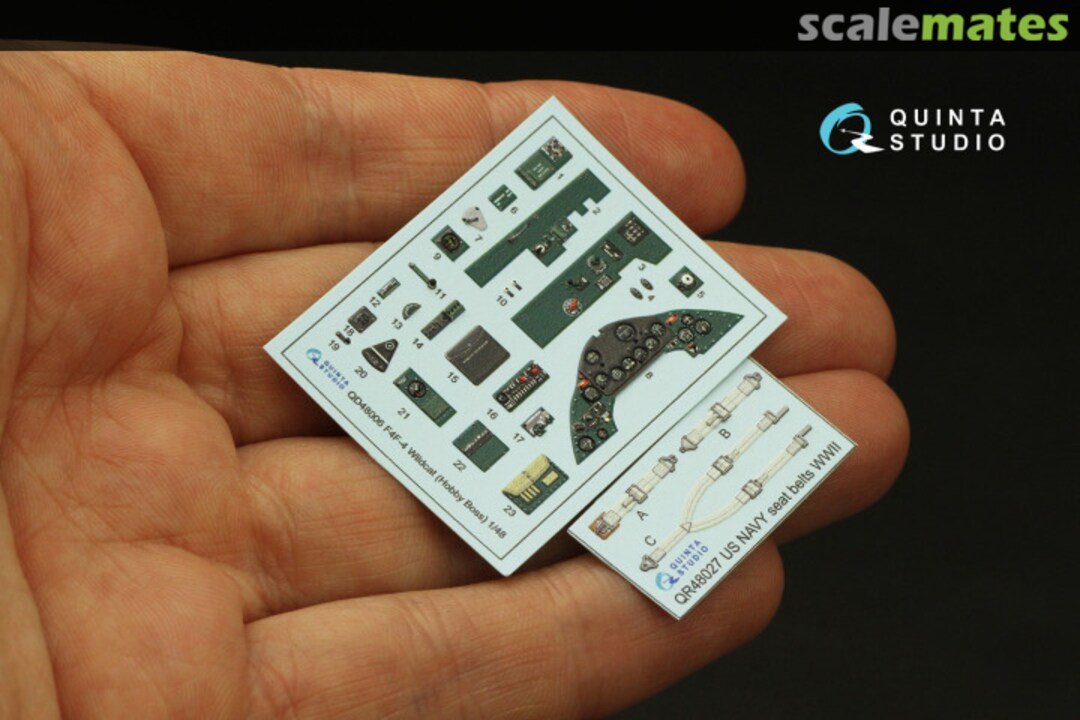 Contents F4F-4 Wildcat interior 3D decals QD48006 Quinta Studio Contents F4F-4 Wildcat interior 3D decals QD48006 Quinta Studio