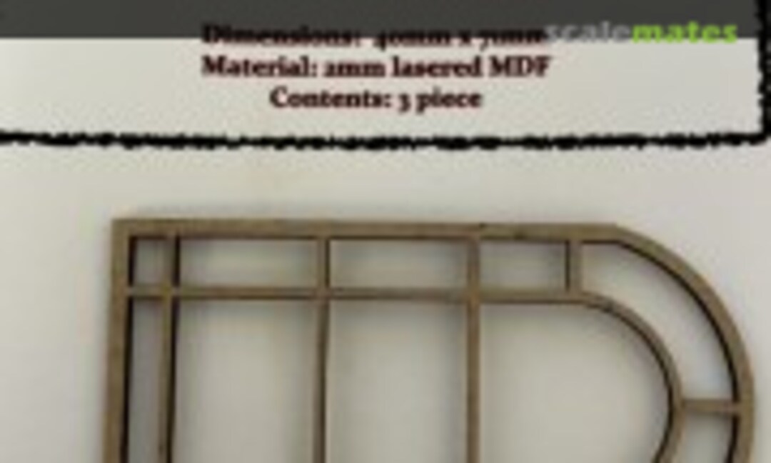 1:35 Church window romanesque No.2 (3pcs) (RT-Diorama 35959) 35959