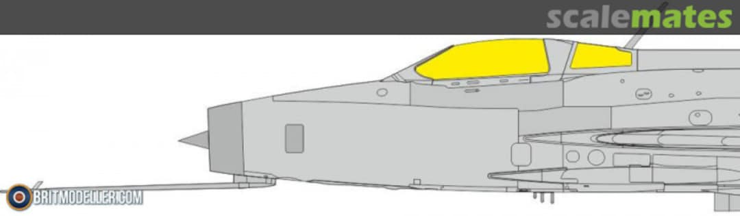 Boxart MiG-21 F-13 - TFace Mask Set EX1142 Eduard