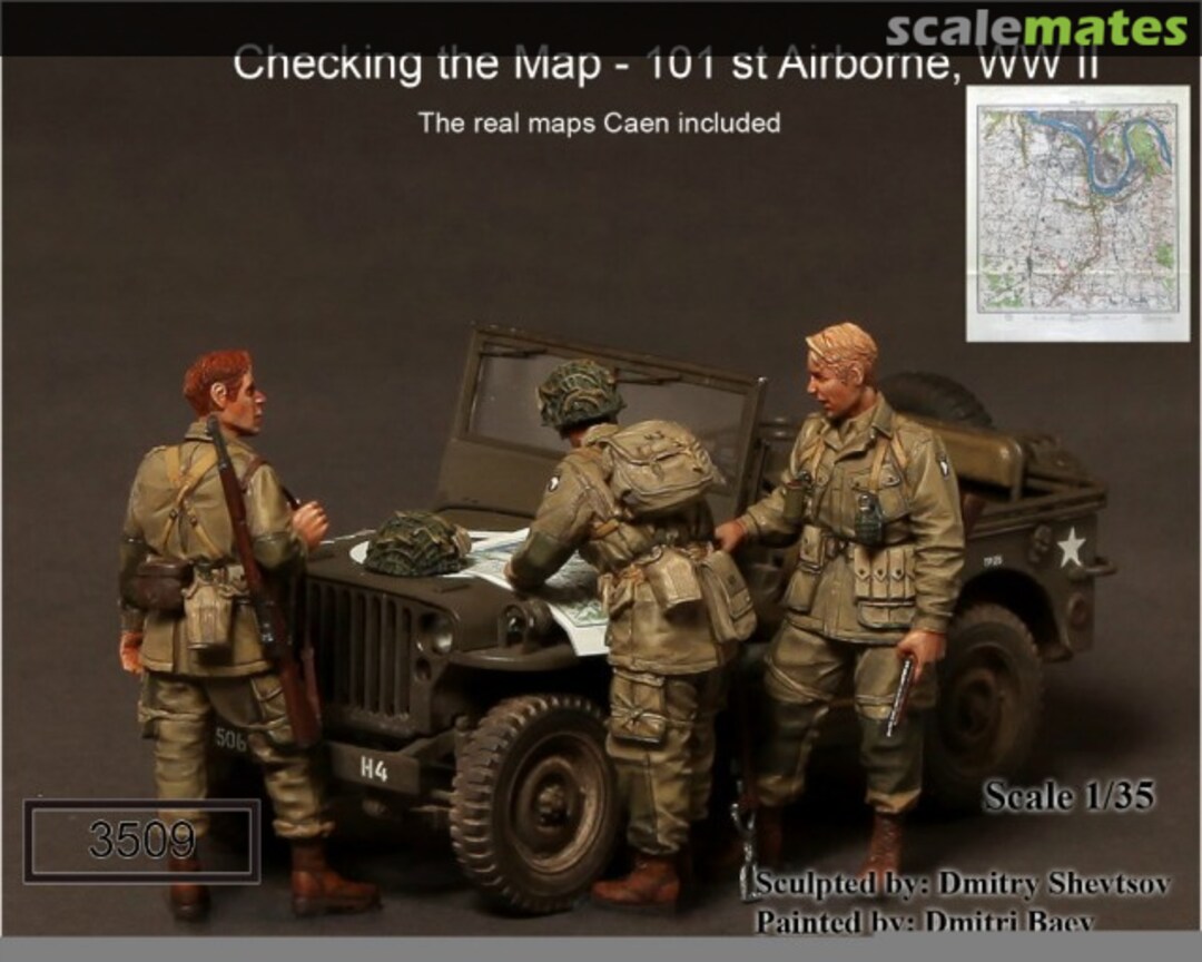 Boxart Checking the Map - 101st Airborne, WWII 3509 SOGA Miniatures Boxart Checking the Map - 101st Airborne, WWII 3509 SOGA Miniatures