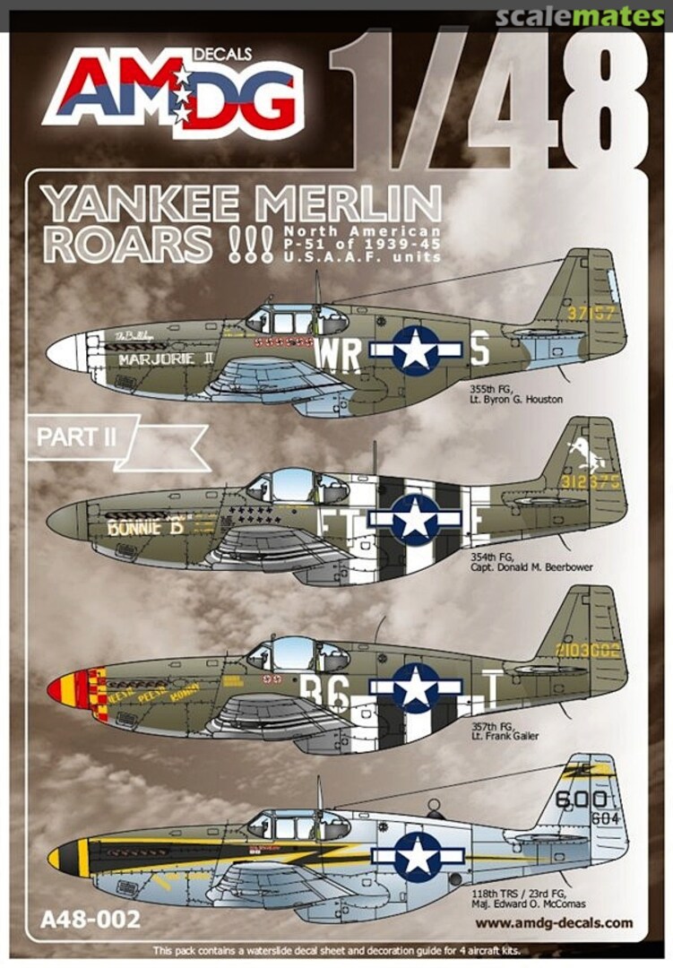 Boxart Yankee Merlin Roars!!! A48-002 AMDG Decals Boxart Yankee Merlin Roars!!! A48-002 AMDG Decals
