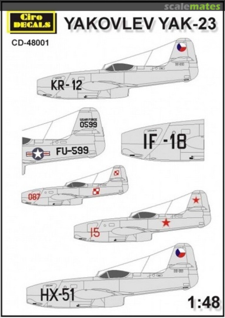Boxart Yakovlev Yak-23 CD48001 Ciro Models Boxart Yakovlev Yak-23 CD48001 Ciro Models