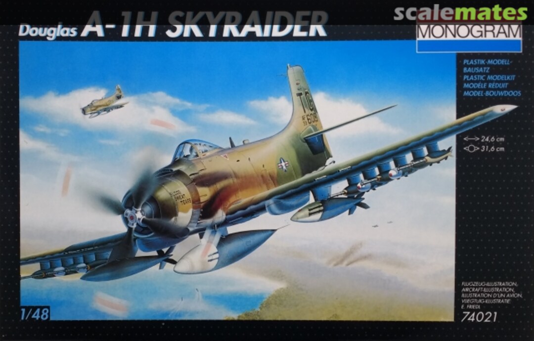 Boxart A-1H Skyraider 74021 Monogram Boxart A-1H Skyraider 74021 Monogram