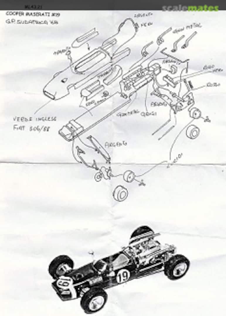 Boxart Cooper Maserati T81 ML43.21 Modellismo Leonardo Boxart Cooper Maserati T81 ML43.21 Modellismo Leonardo