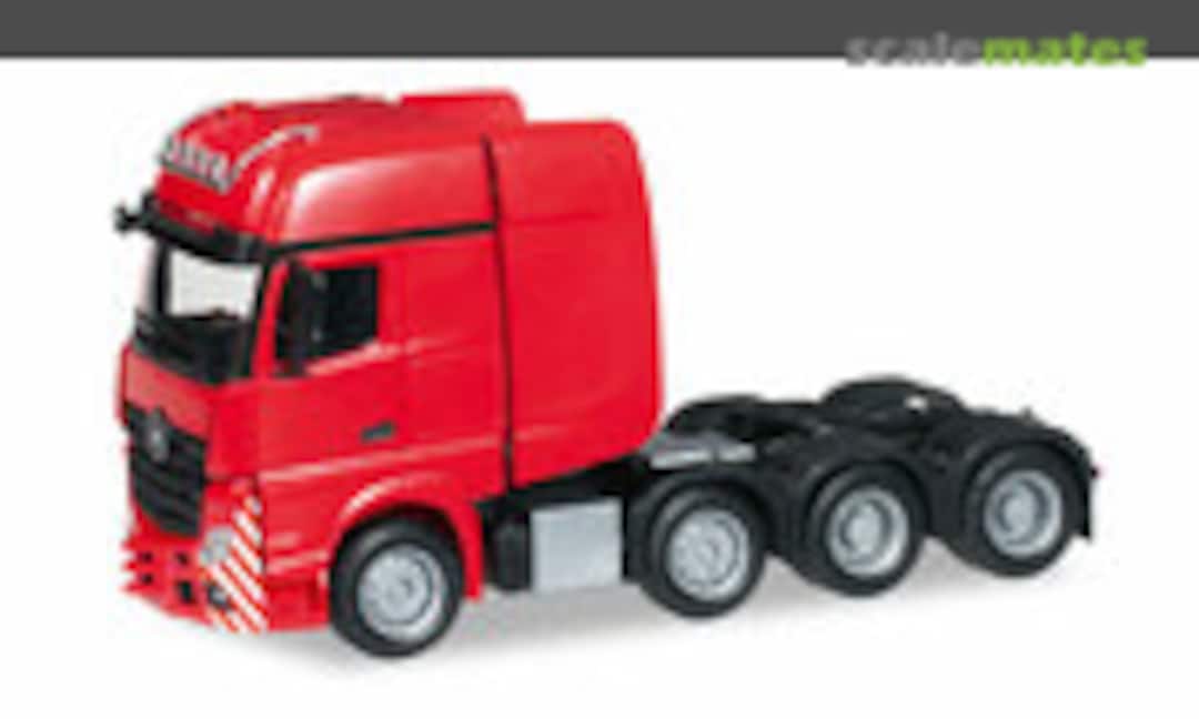 1:87 Mercedes-Benz Actros Gigaspace SLT Schwerlastzugmaschine, rot (Herpa 304733)