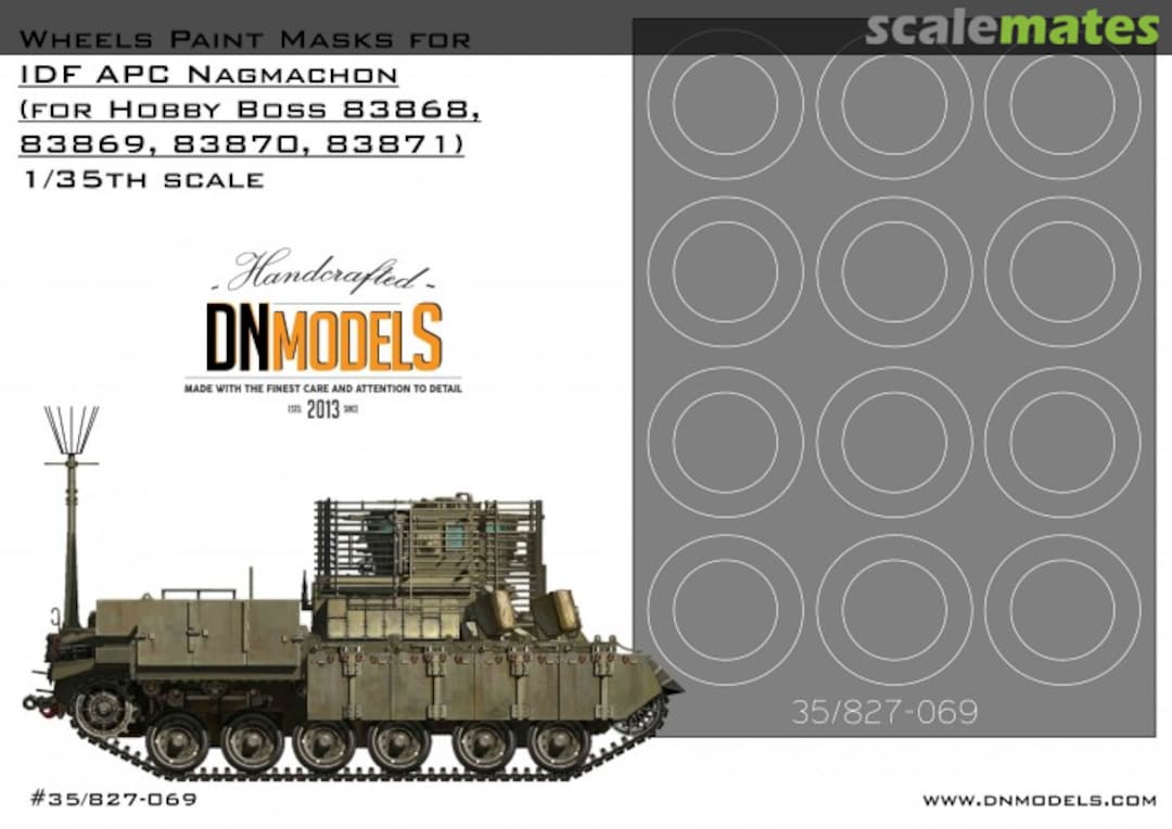 Boxart Wheels Paint Masks Set IDF Nagmachon APC 35/827-069 DN Models Boxart Wheels Paint Masks Set IDF Nagmachon APC 35/827-069 DN Models