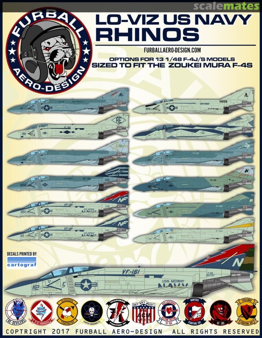 Boxart Lo-Viz US Navy Rhinos 48-064 Furball Aero-Design Boxart Lo-Viz US Navy Rhinos 48-064 Furball Aero-Design