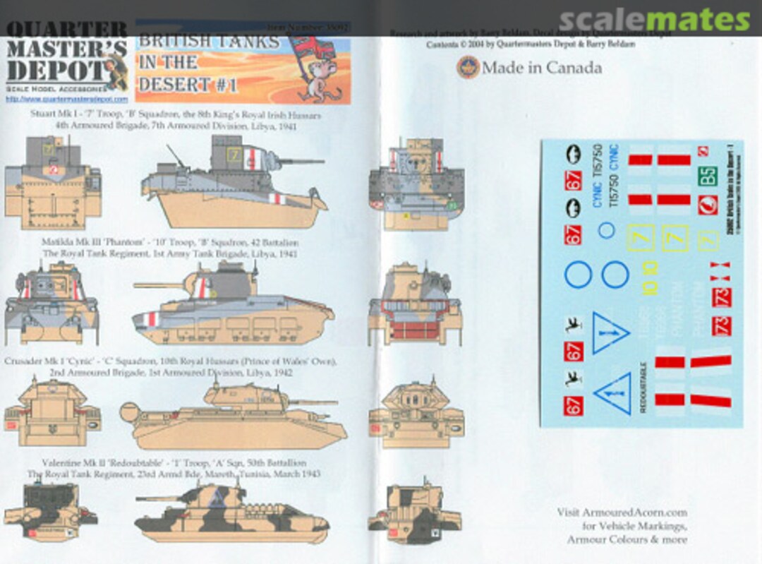 Boxart British Tanks in the Desert #1 35092 Quartermaster's Depot Boxart British Tanks in the Desert #1 35092 Quartermaster's Depot