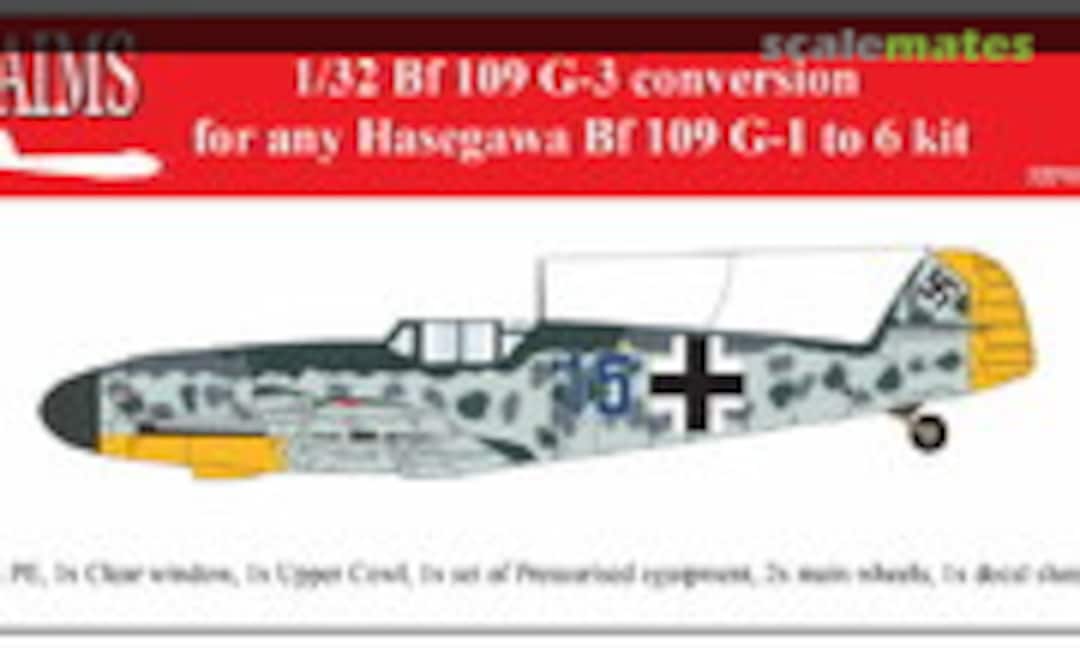 1:32 Messerschmitt Bf 109G-3 conversion (AIMS 32P013) 32P013