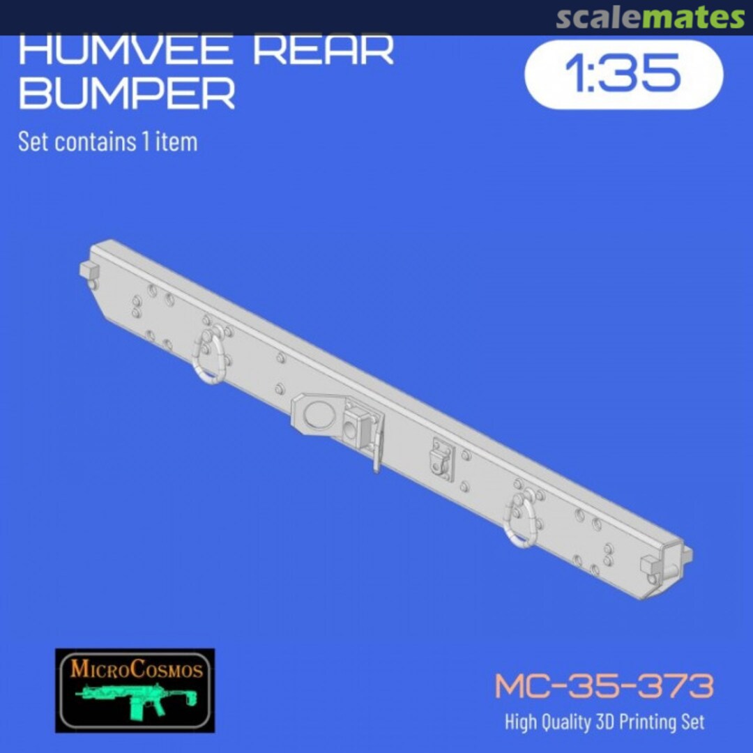 Boxart HUMVEE Rear Bumper /W Lights MC-35-373 3D MicroCosmos