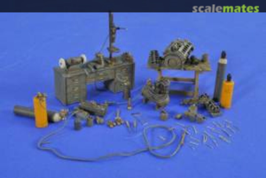 Boxart Workshop Tools & Equipment W/Etched Tools 2487 Verlinden Productions Boxart Workshop Tools & Equipment W/Etched Tools 2487 Verlinden Productions