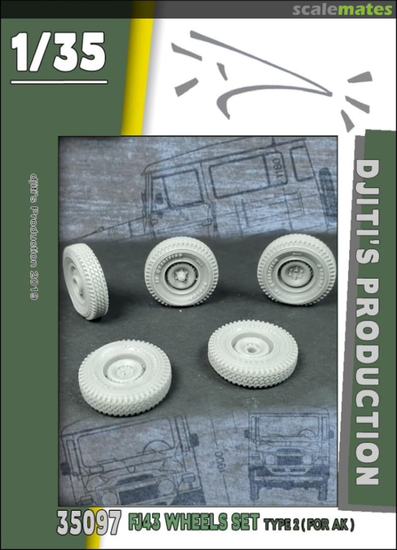 Boxart FJ43 Wheels Set Type 2 35097 Djiti's Production Boxart FJ43 Wheels Set Type 2 35097 Djiti's Production