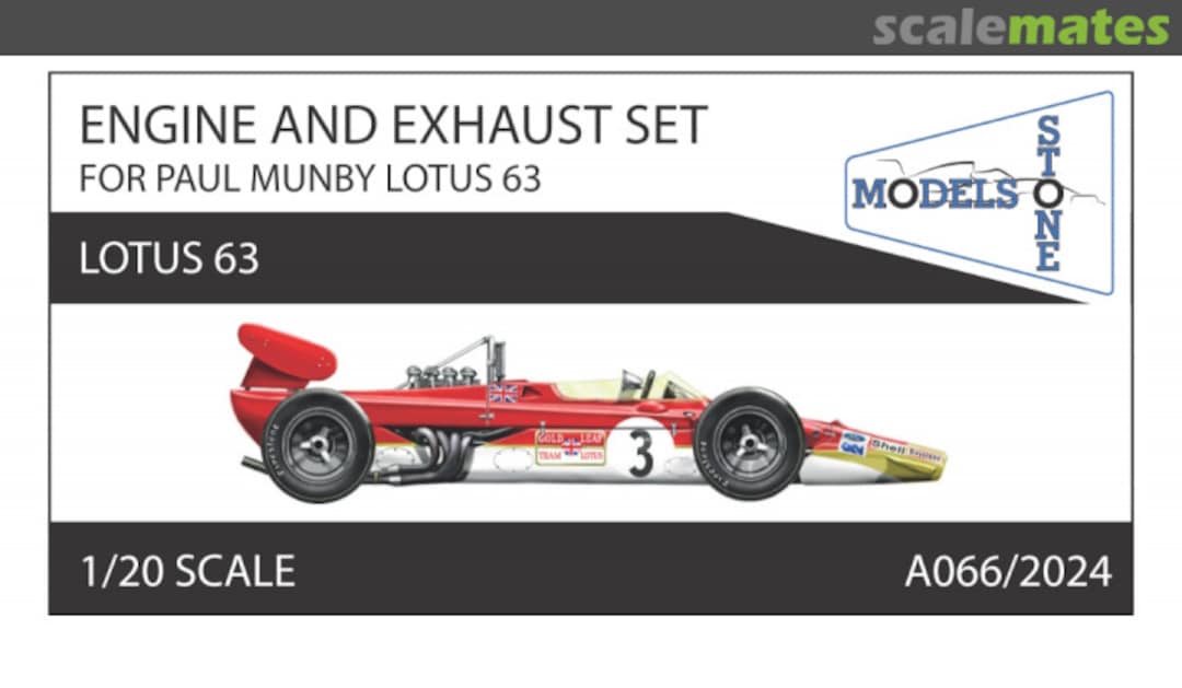 Boxart Lotus 63 Engine and Exhaust Set A066/2024 Stone Models Boxart Lotus 63 Engine and Exhaust Set A066/2024 Stone Models