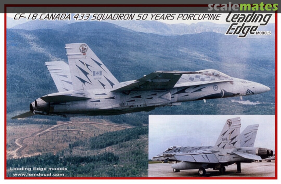 Boxart CF-18 Canada 433 Squadron 50 Years Procupine 72.29 Leading Edge Boxart CF-18 Canada 433 Squadron 50 Years Procupine 72.29 Leading Edge