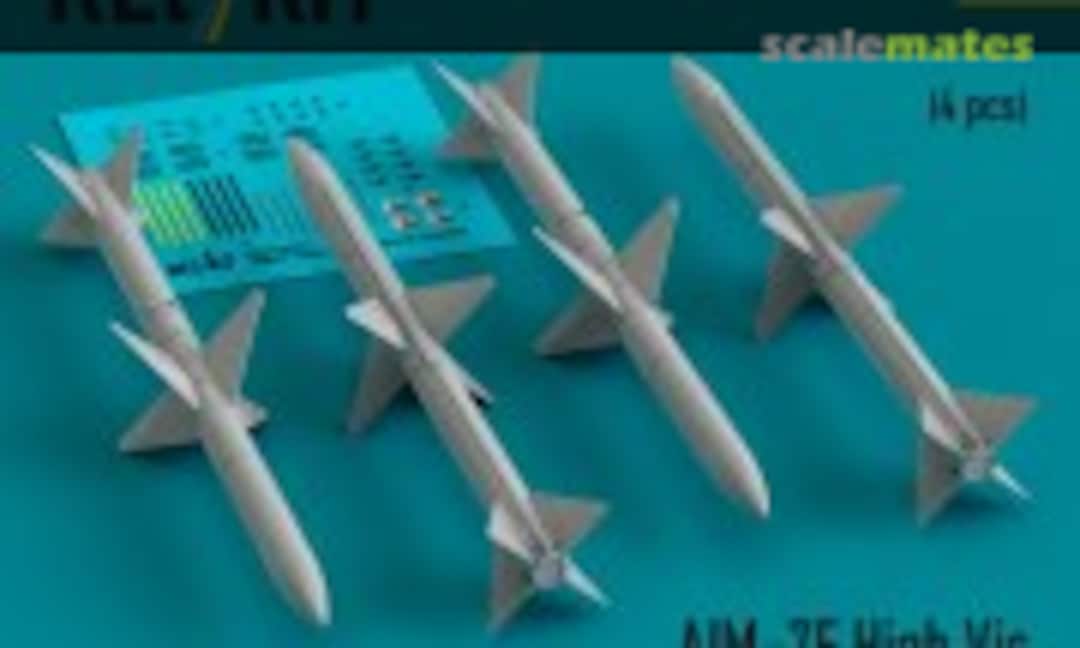 1:32 AIM-7F High Vis Sparrow III missiles (4 pcs) (ResKit RS32-0457) RS32-0457
