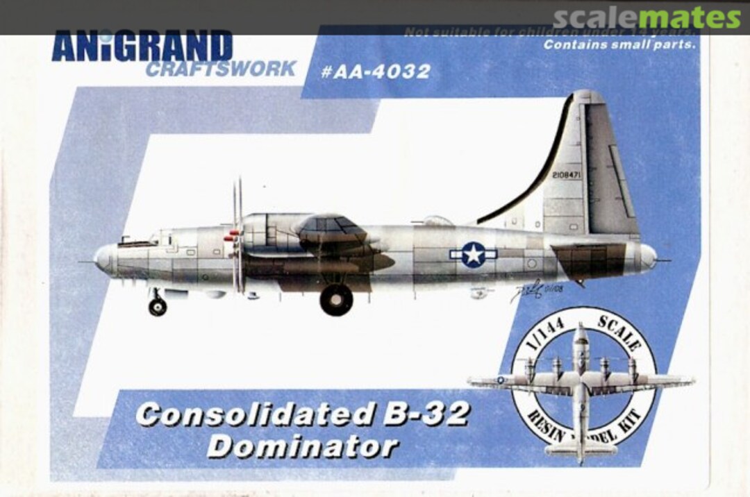 Boxart Consolidated B-32 Dominator AA-4032 Anigrand Craftswork