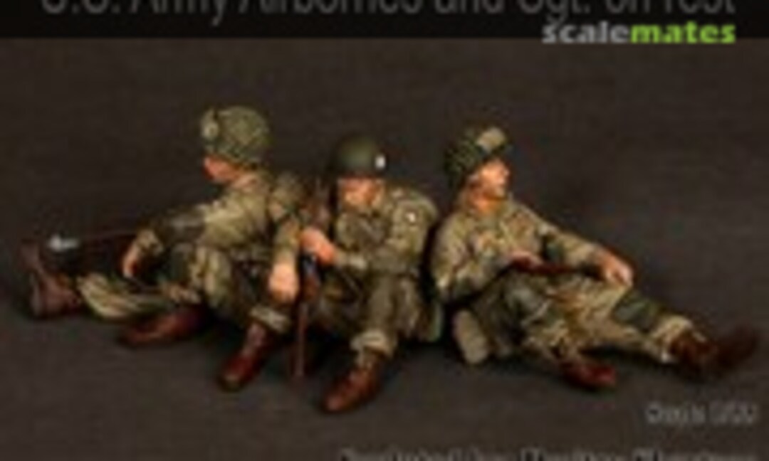1:35 U.S. Army Airbornes and Sgt. on rest (SOGA Miniatures 3517) 3517