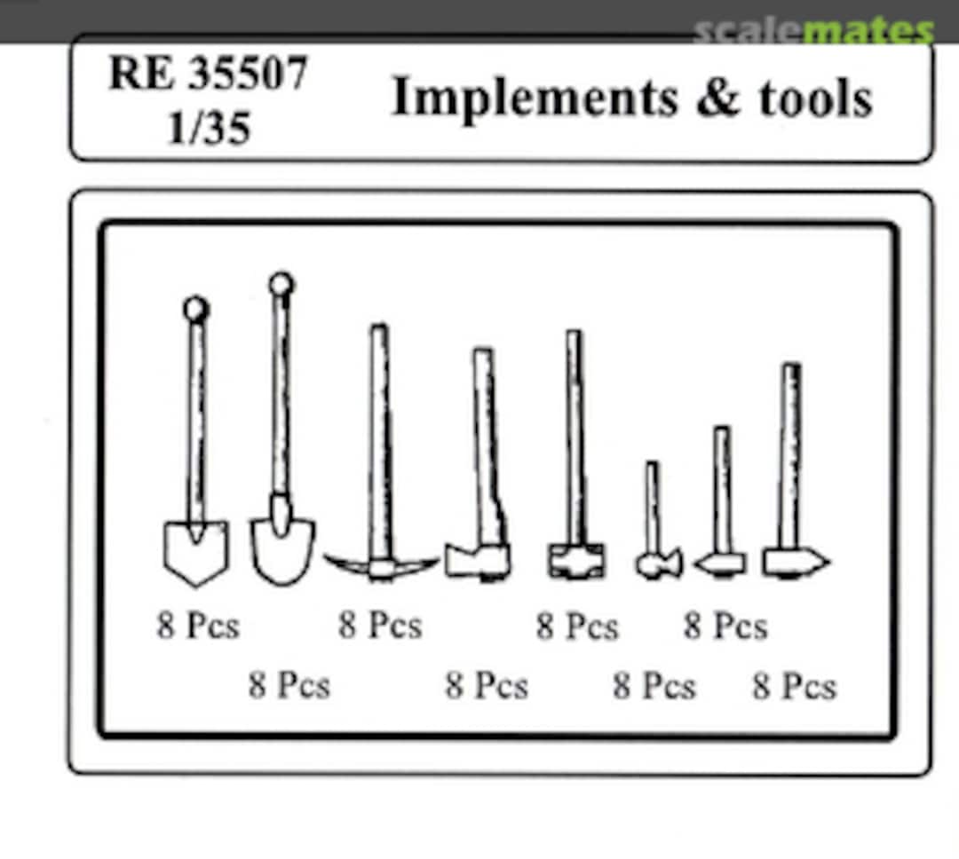 Boxart Implements & Tools 35507 Attack Hobby Kits