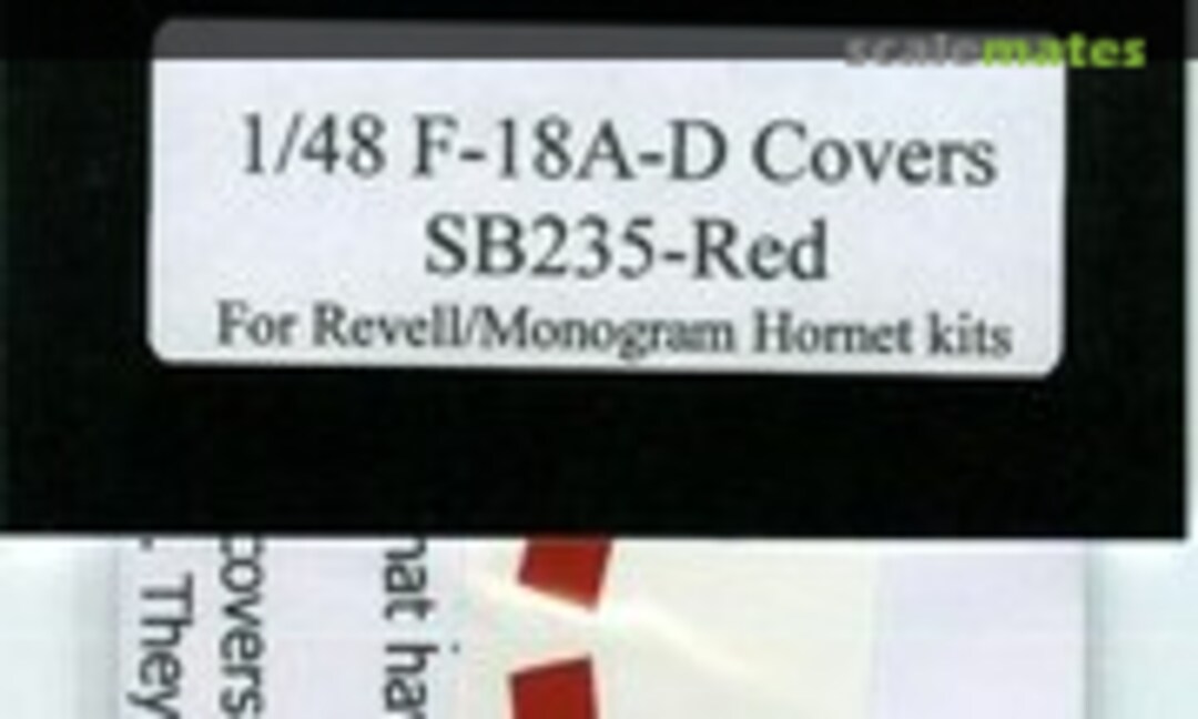 1:48 F-18A F-18B F-18C F-18D Hornet Red FOD Covers (Steel Beach 49035) 49035