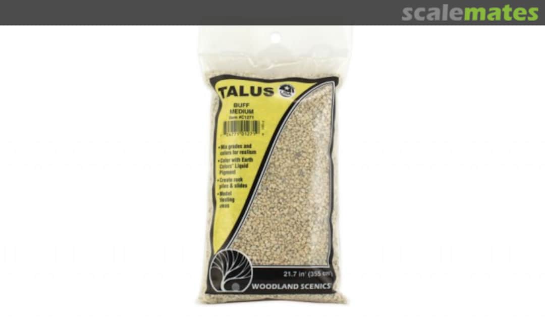 Boxart Talus - Medium Buff 1/32"-3/16" C1271 Woodland Scenics Boxart Talus - Medium Buff 1/32"-3/16" C1271 Woodland Scenics