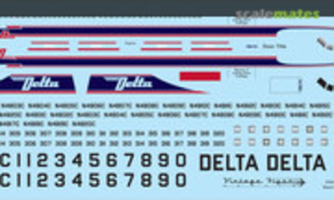 1:144 CV-340 Delta (Delivery) (Vintage Flyer Decals VFD144-099) VFD144-099