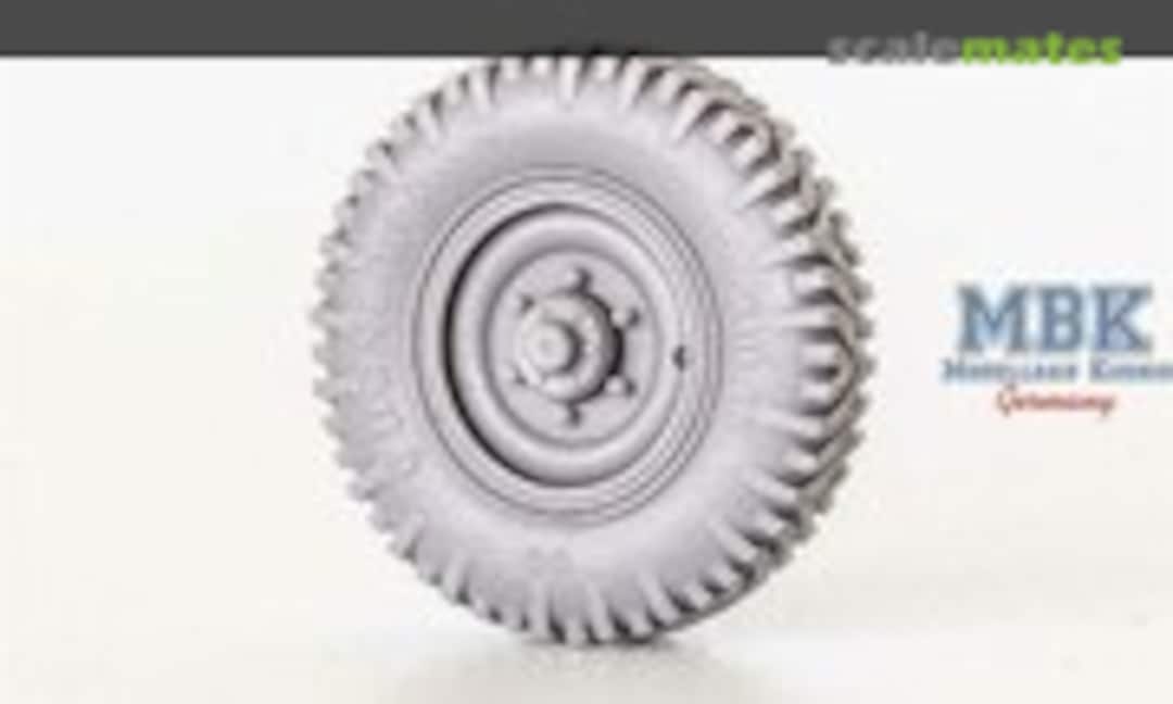 1:35 Wheels for Einheitsdiesel. Off-road tread pattern (Quickwheel QWL-005) QWL-005