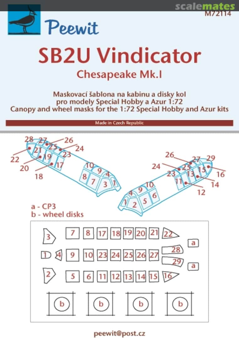 Boxart Vought SB2U Vindicator M72114 Peewit Boxart Vought SB2U Vindicator M72114 Peewit