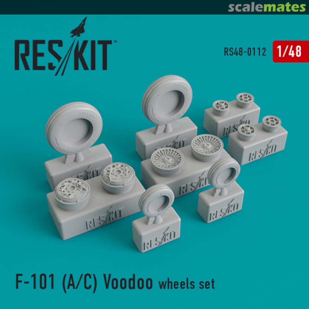 Boxart F-101 (A/C) Voodoo Wheels Set RS48-0112 ResKit Boxart F-101 (A/C) Voodoo Wheels Set RS48-0112 ResKit