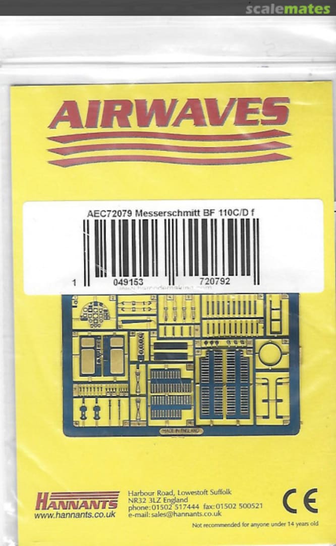 Boxart Messerschmitt BF 110C/D AEC72079 Airwaves Boxart Messerschmitt BF 110C/D AEC72079 Airwaves